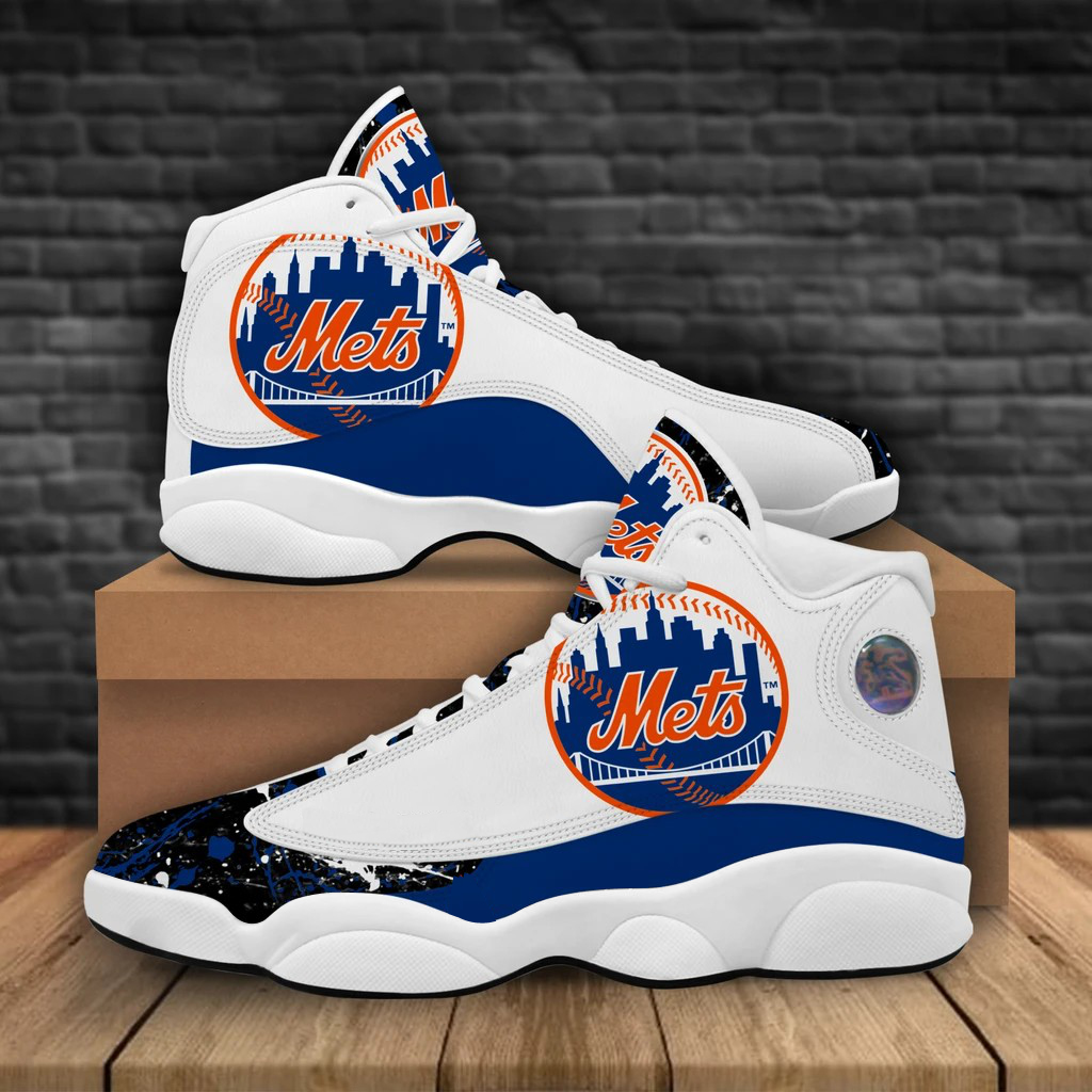 Women's New York Mets Limited Edition AJ13 Sneakers 001